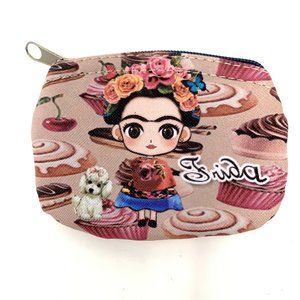 Frida Clutch Cupcakes Poodle Flowers Cherries